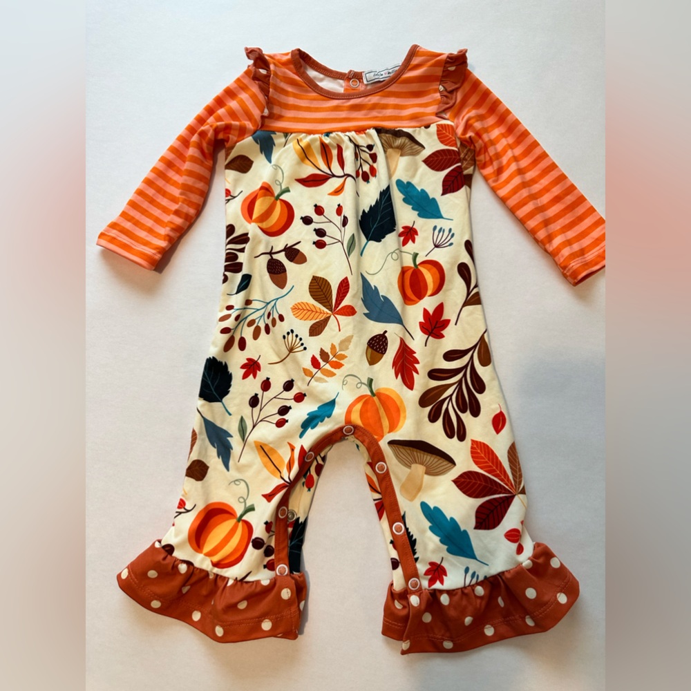 6M little millie Fall Romper